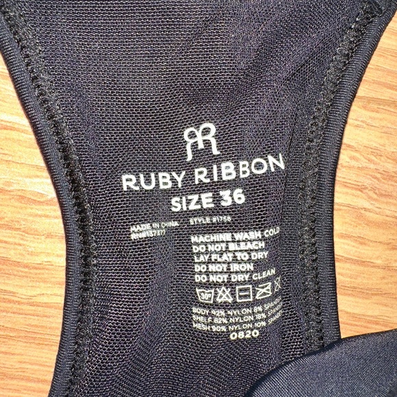 Ruby Ribbon Black Tank Top - Picture 2 of 2